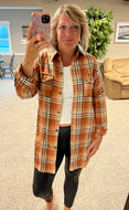 Rust Plaid Long Flannel