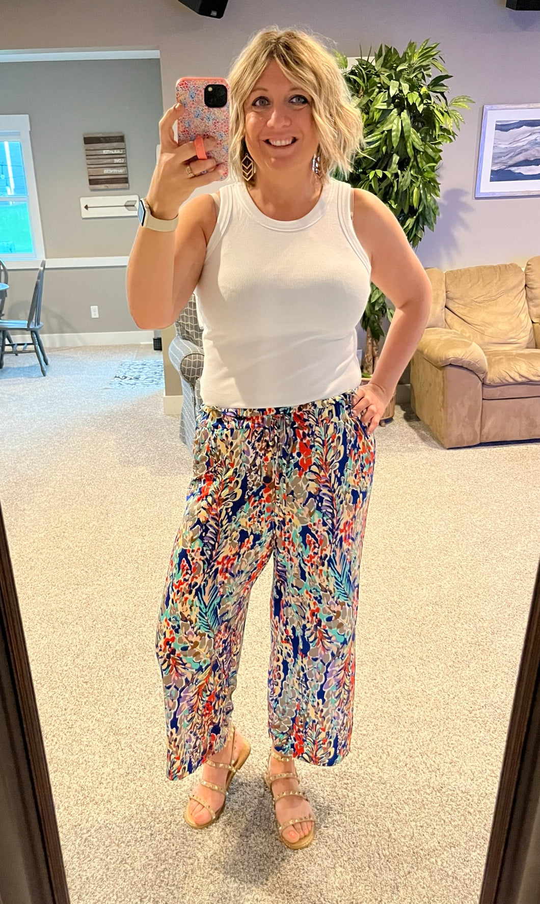 Floral Capri Pants