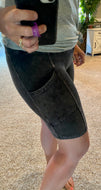 Vintage Charcoal Bike Shorts