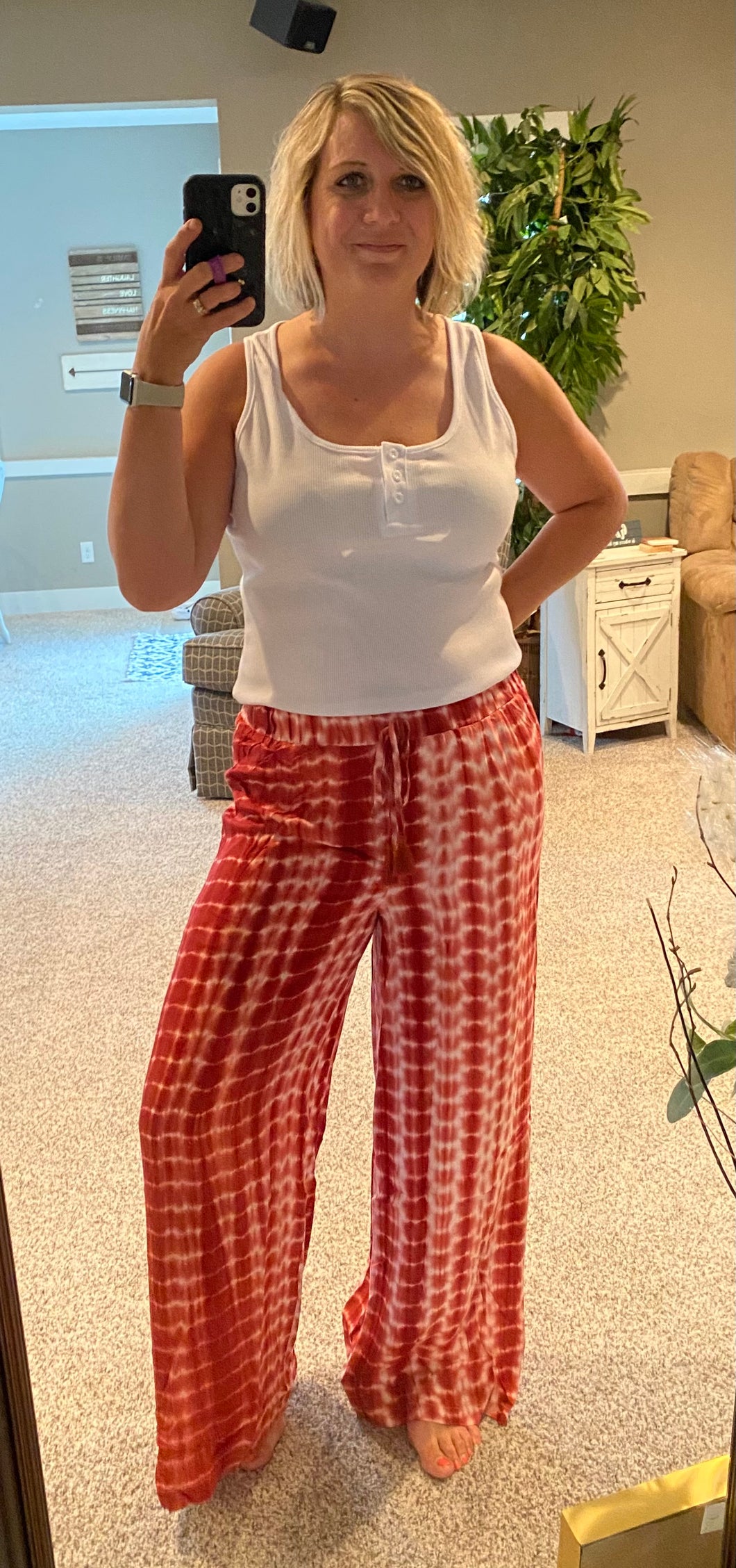 Red Palazzo Pants