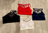 Criss cross bras