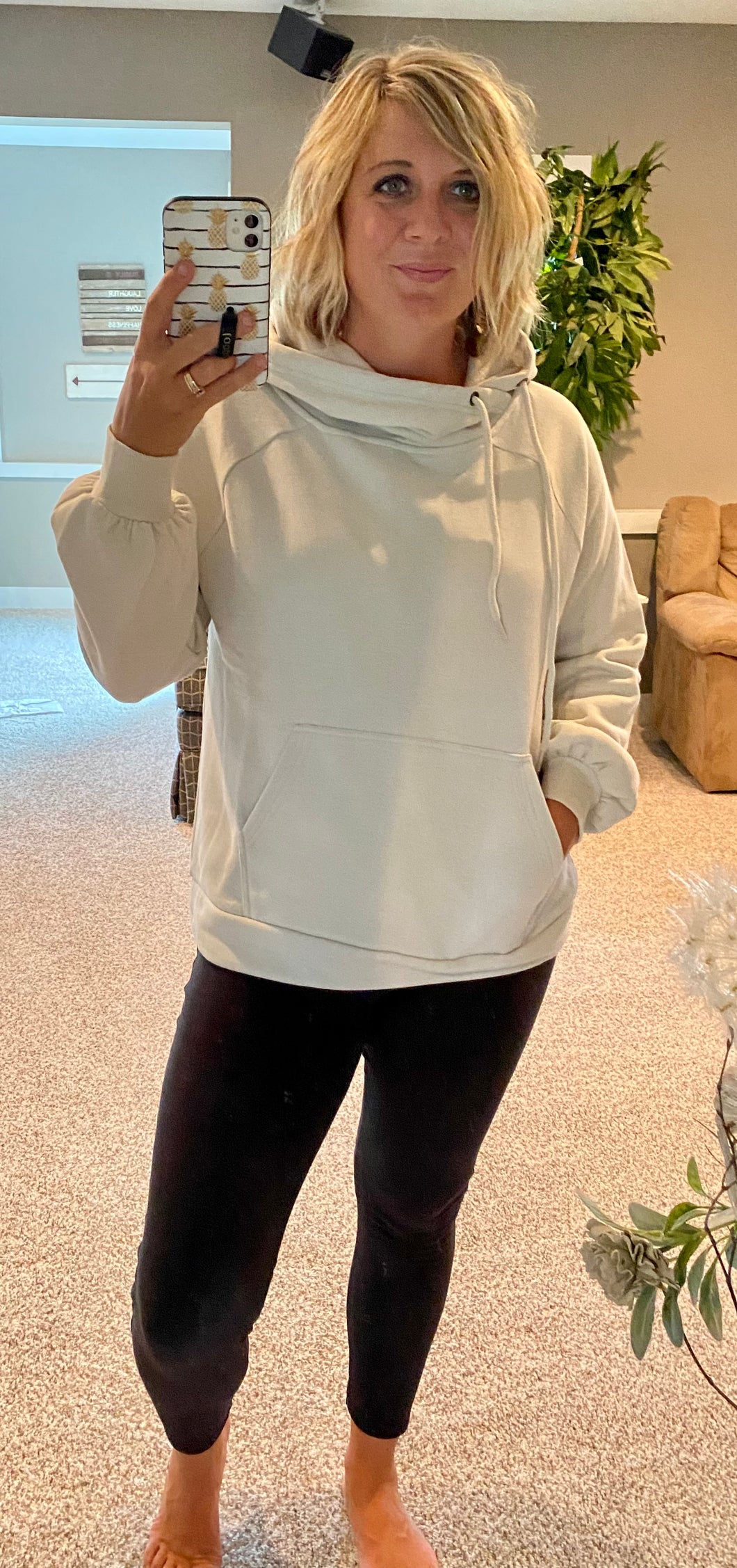 Side Tie Hoodie Sweatshirt