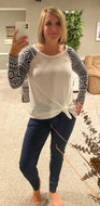 Baseball Long Sleeved with Aztec Print