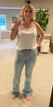 Load image into Gallery viewer, Judy Blue Flare Jeans with Braid Detail
