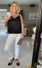 Load image into Gallery viewer, White High Rise Distressed Ankle Skinny Jean
