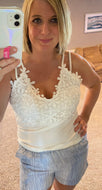 Lace V-Neck Tank Top