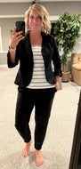 Black Crop Blazer